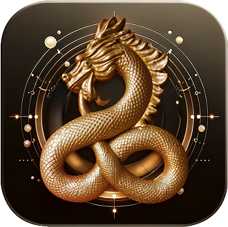 SoulFul GLO golden dragon logo